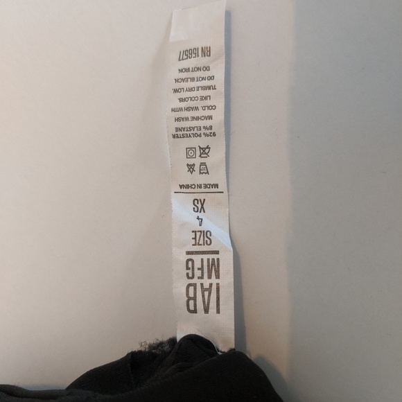 🍍3/$40 IAB MFG Strappy Sports Bra, Black, XS - Picture 3 of 6